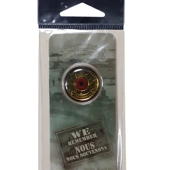 Royal Canadian Mint Special Edition Bookmark With Commemorative Coins “We Rememb - Picture 3 of 7